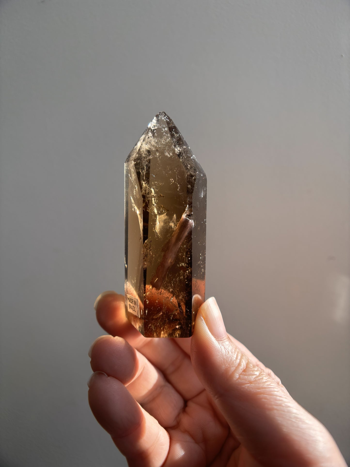 Wounded Tocantins Smoky Quartz Tower 93g