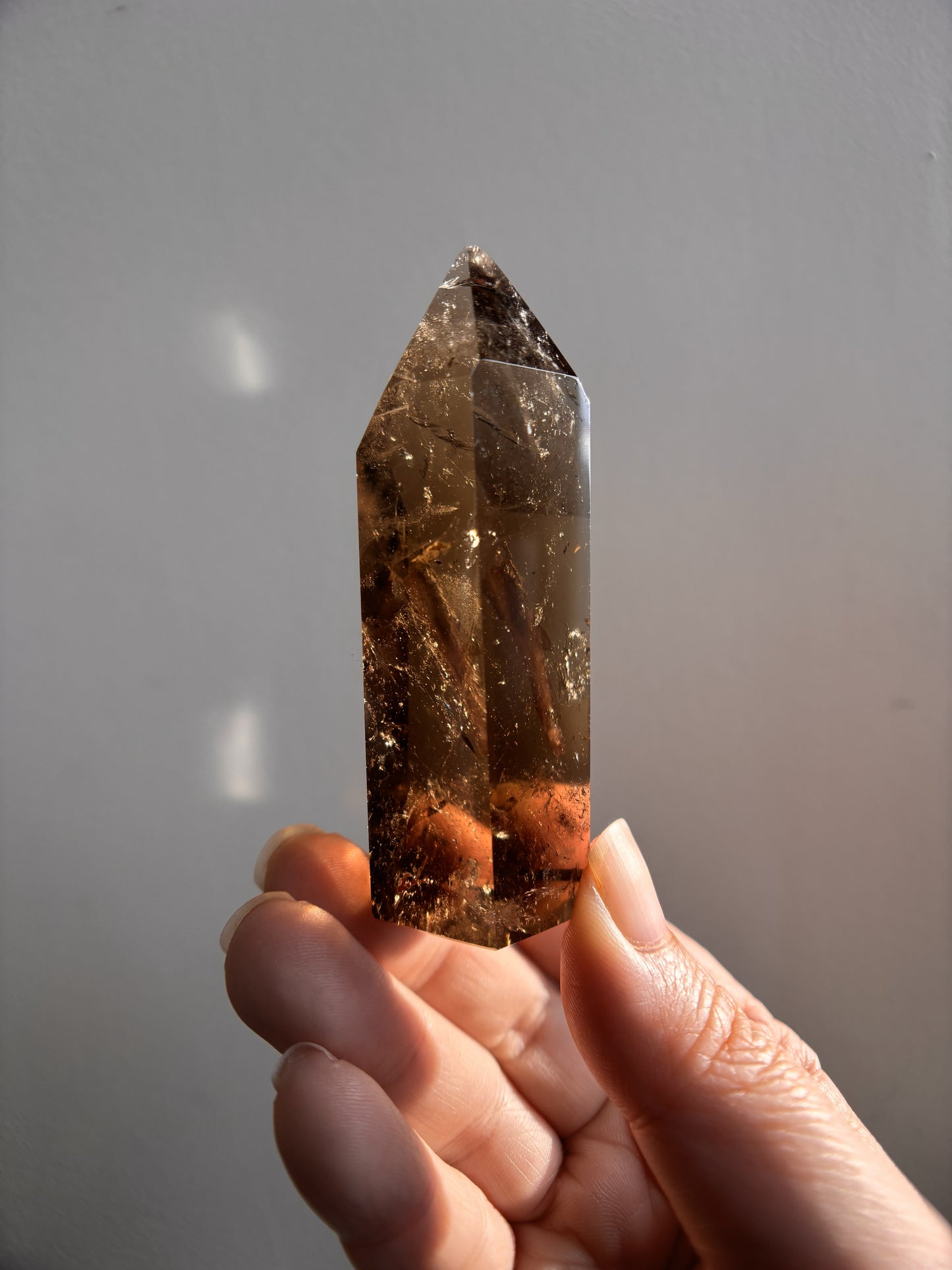 Wounded Tocantins Smoky Quartz Tower 93g