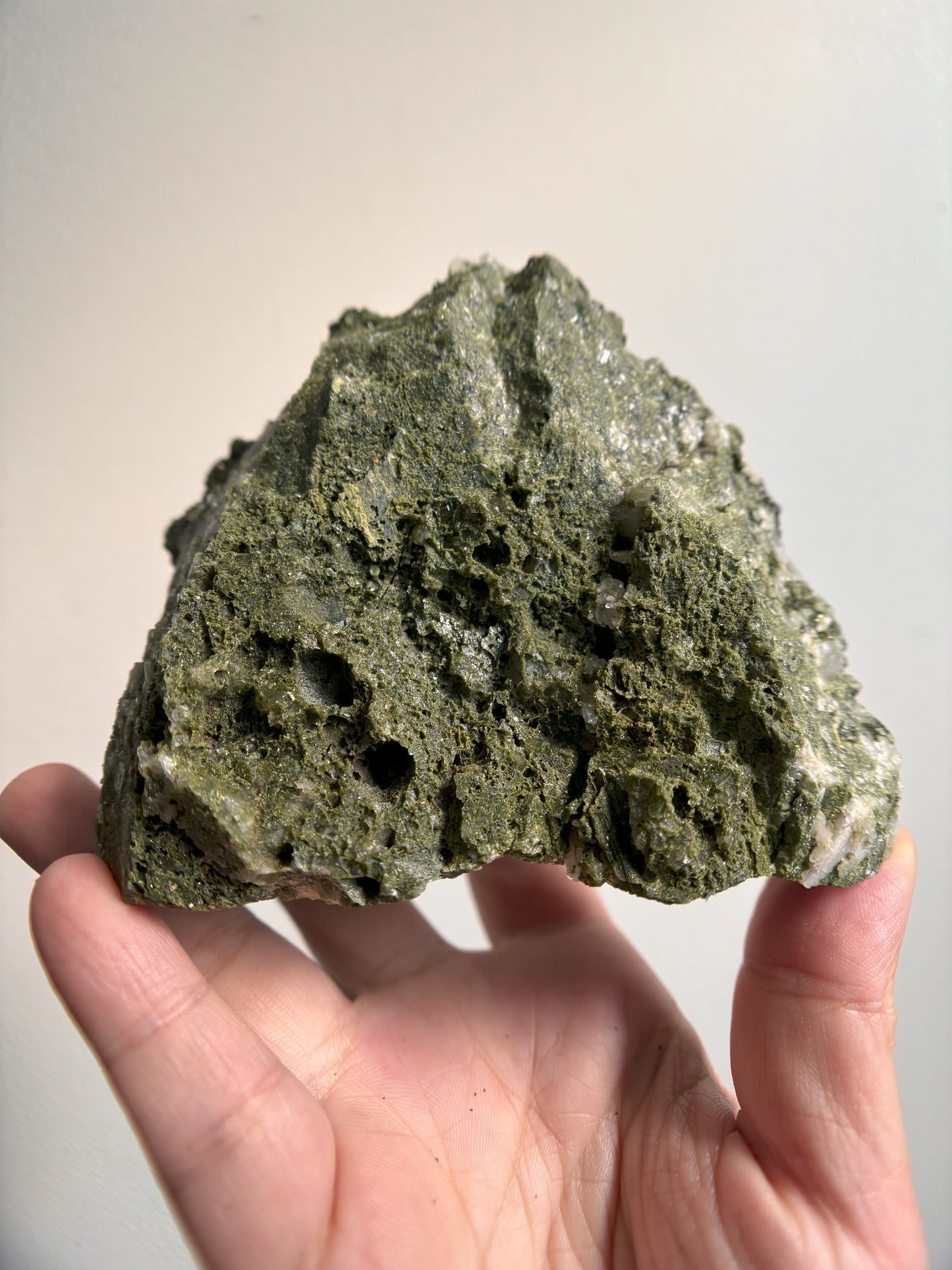 Forest Sparkly Epidote with Quartz 580g