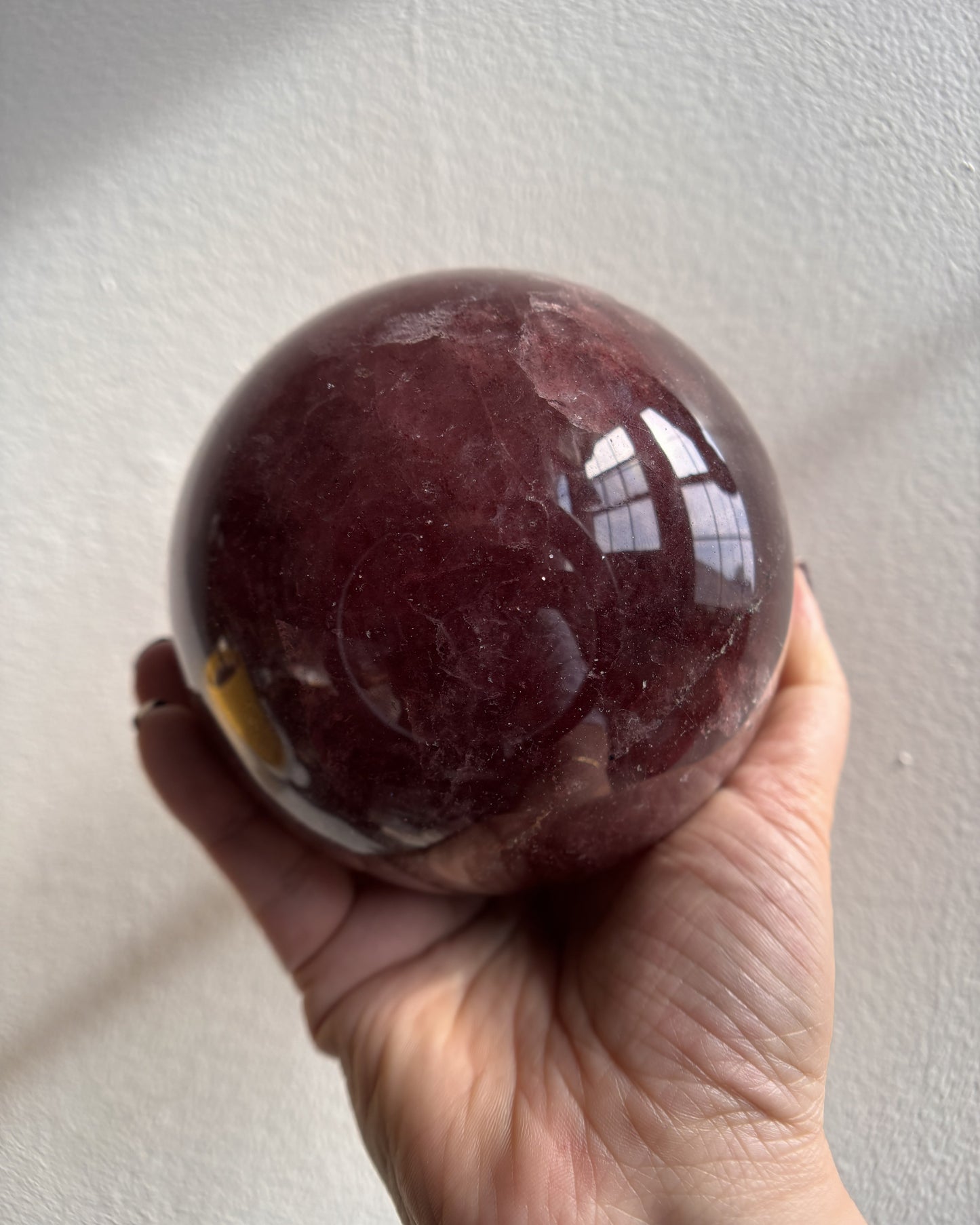 Strawberry Quartz Sphere 3.56lbs