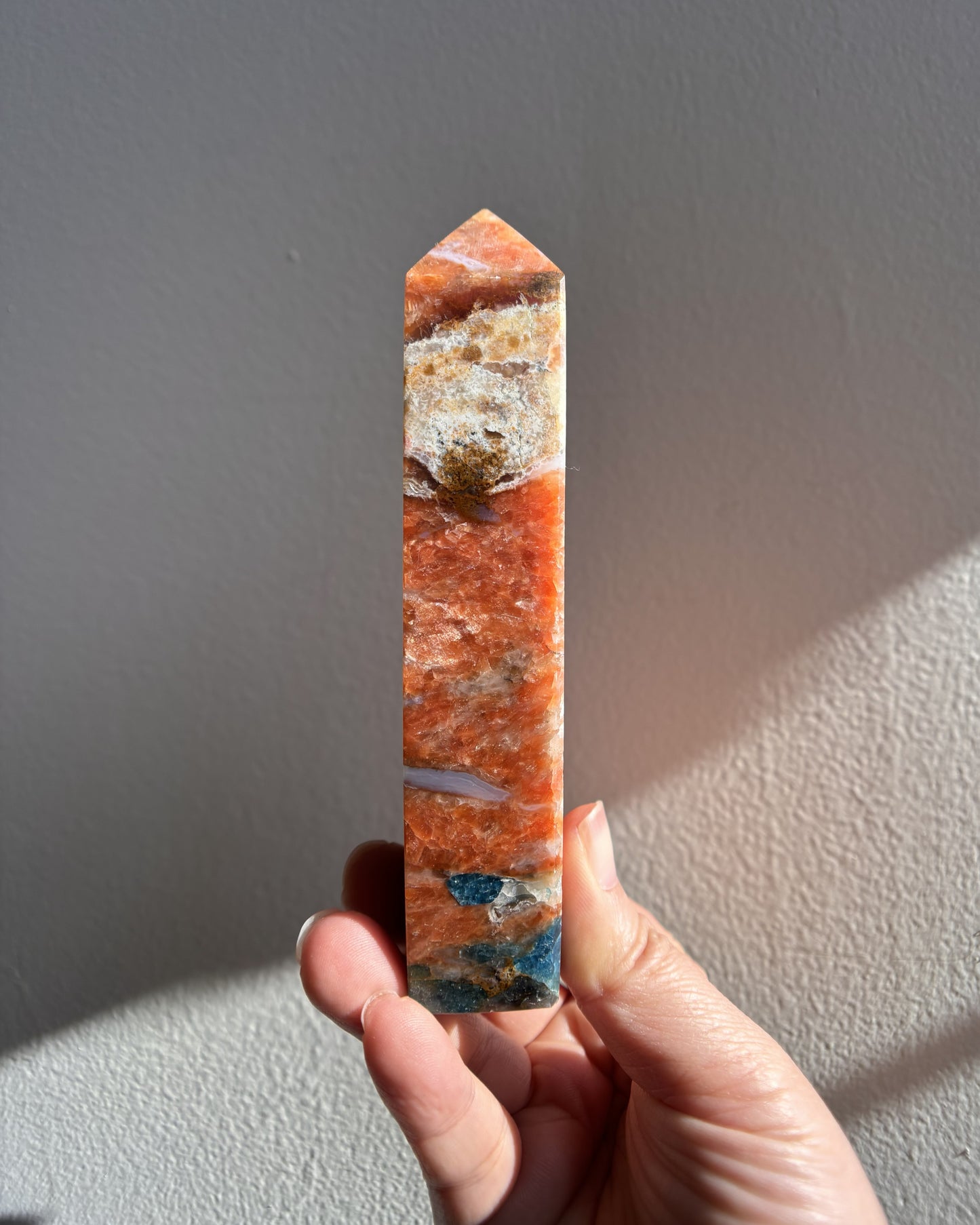 Sunstone Apatite Tower 172g