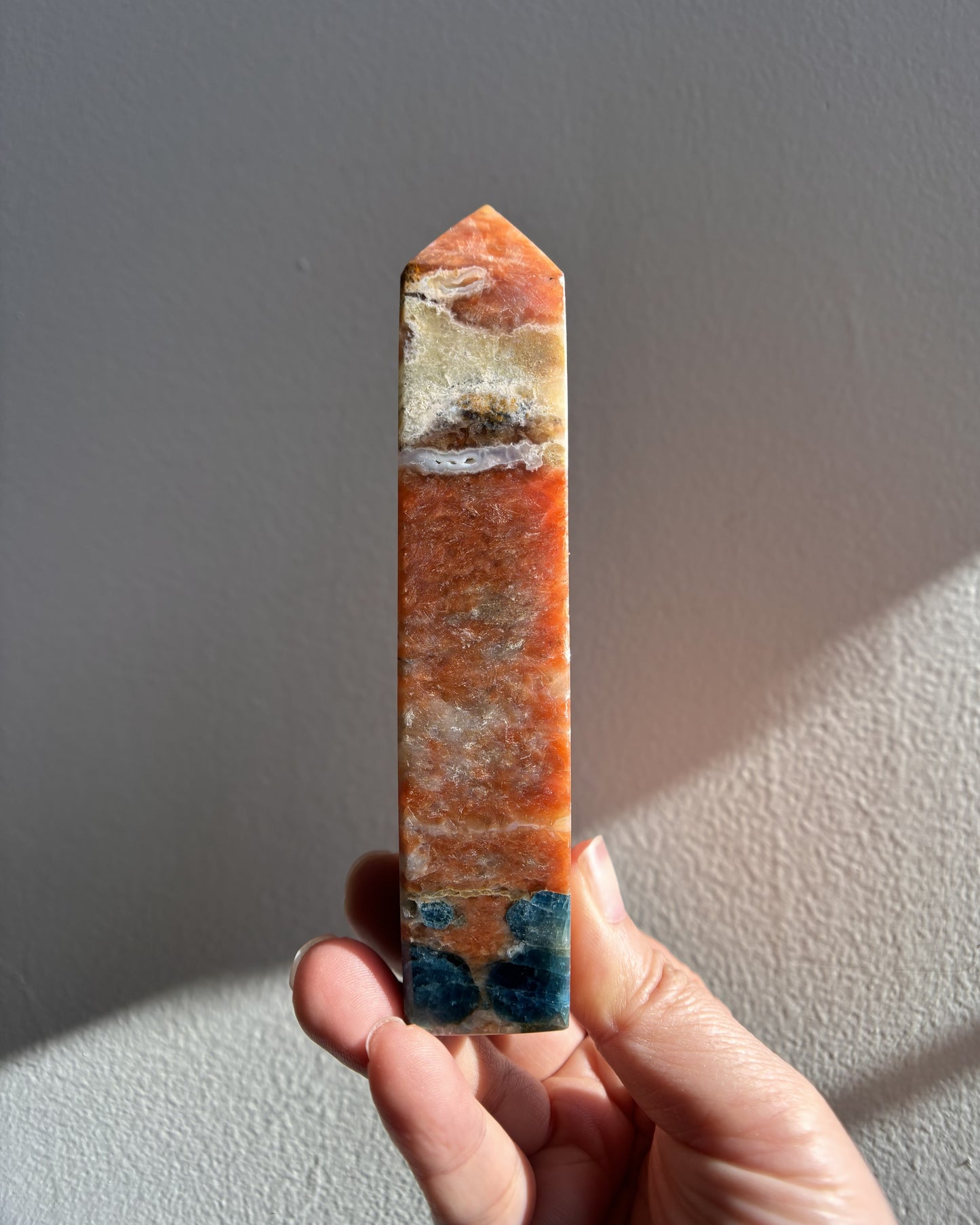 Sunstone Apatite Tower 172g