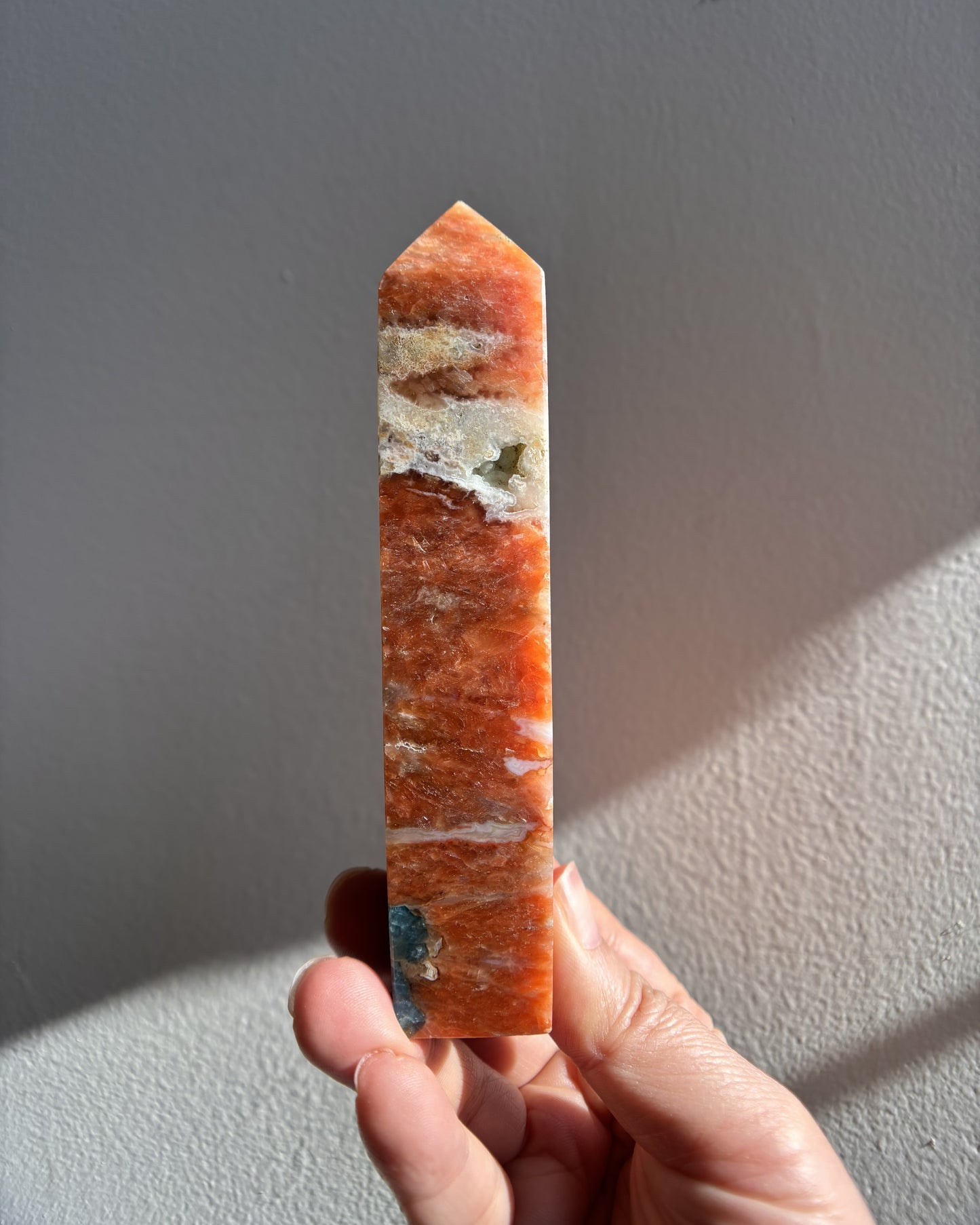 Sunstone Apatite Tower 172g