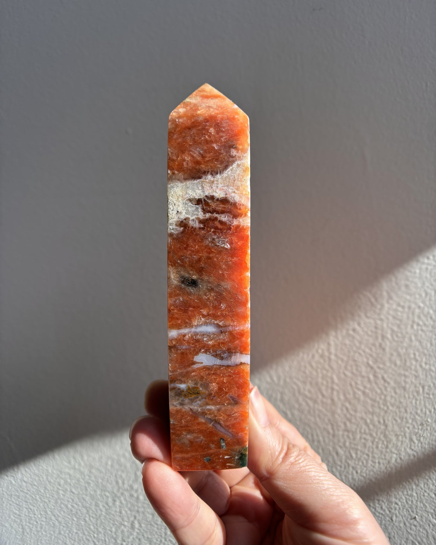 Sunstone Apatite Tower 172g