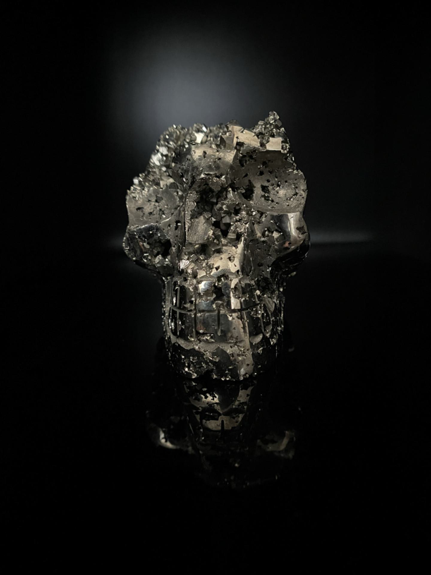 Peruvian Pyrite Skull 1kg (2.3lbs)