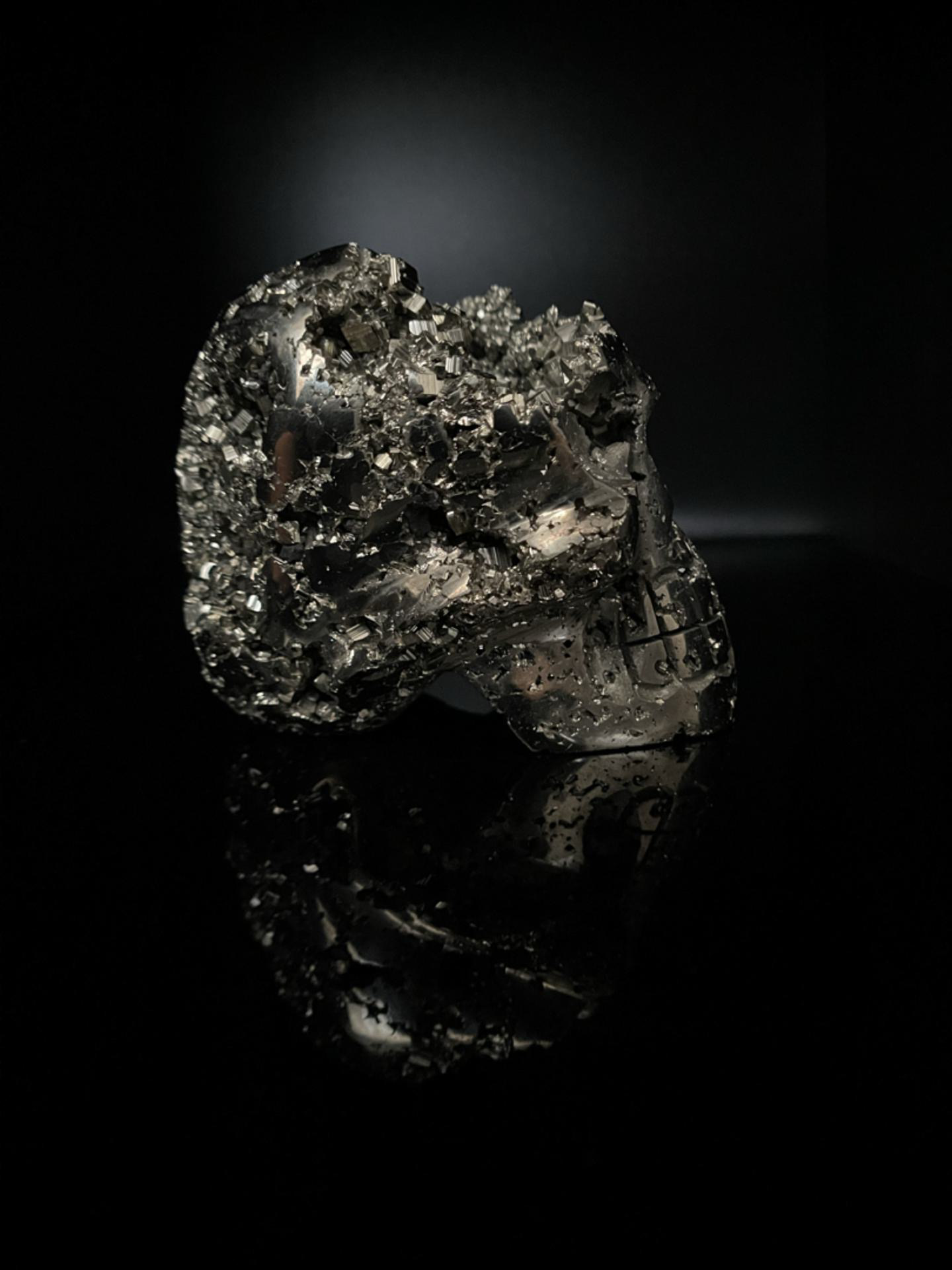 Peruvian Pyrite Skull 1kg (2.3lbs)