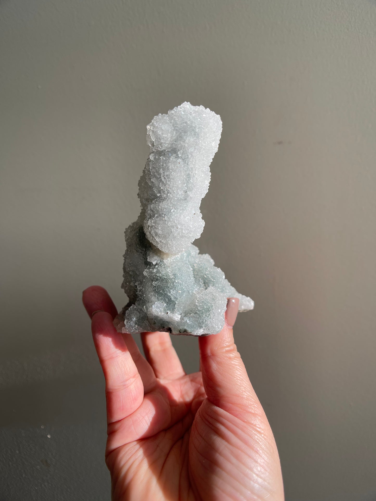 Chalcedony Stalactite and Apophyllite 314g