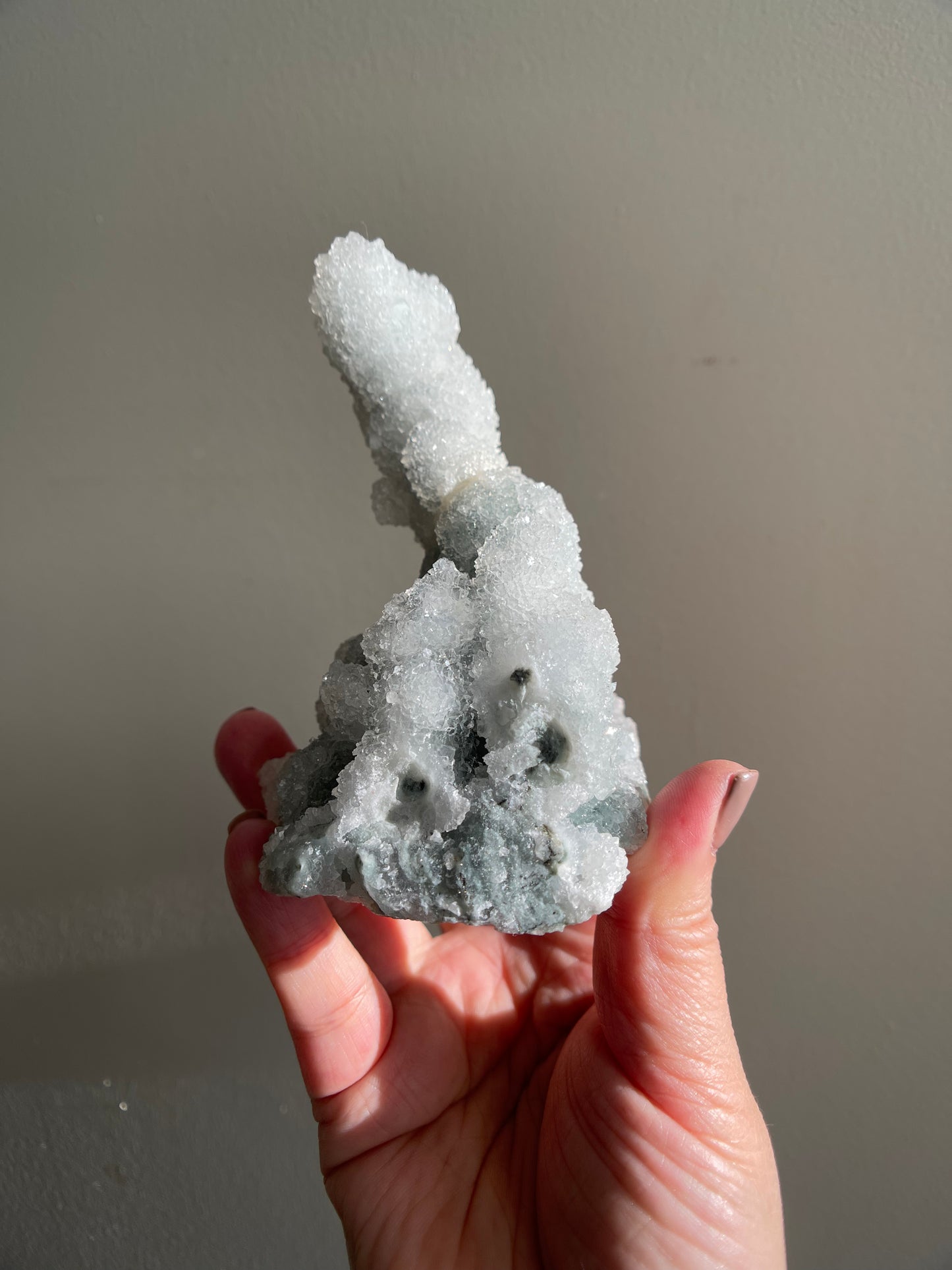 Chalcedony Stalactite and Apophyllite 314g