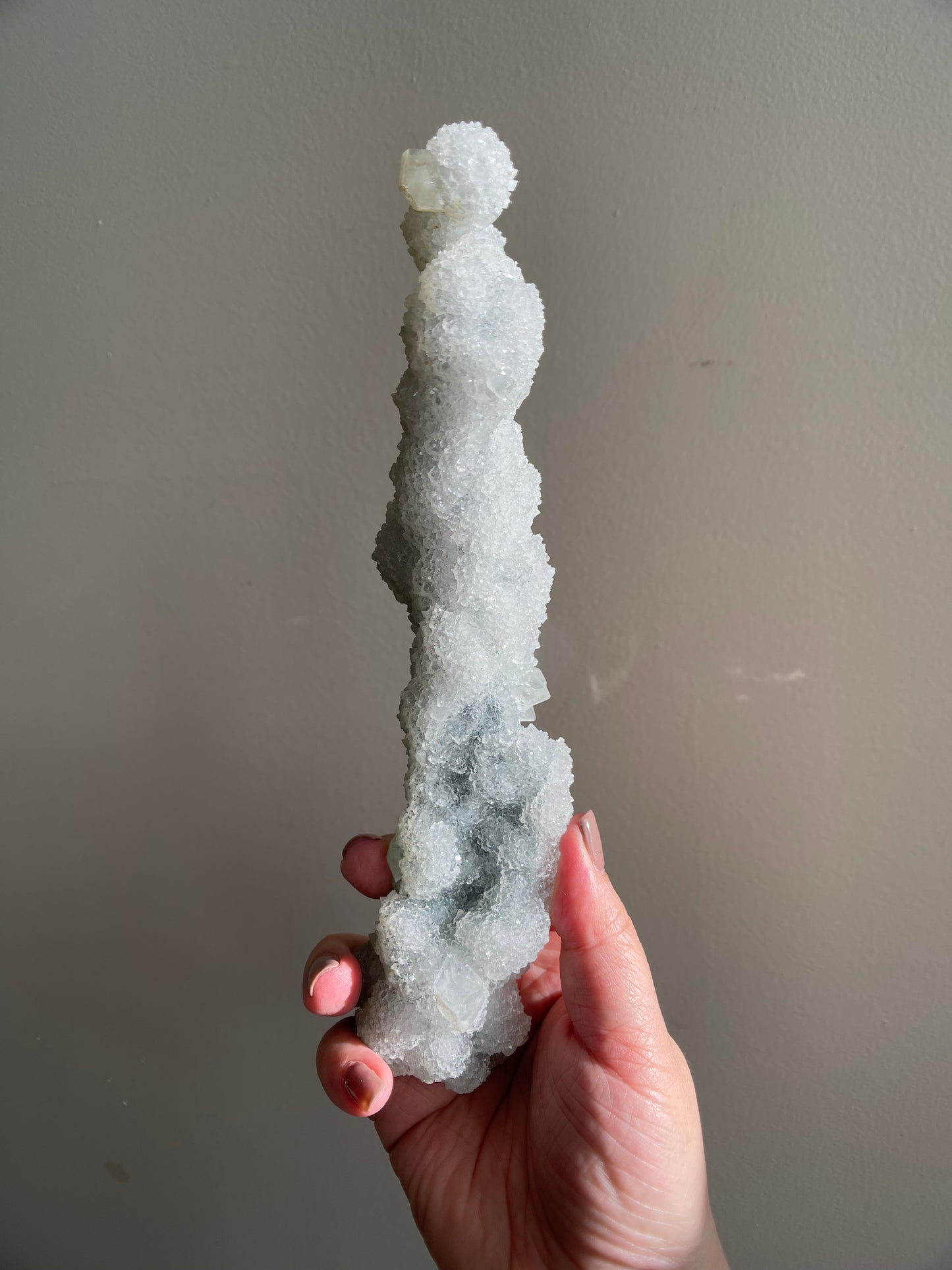 Chalcedony Stalactite and Apophyllite 353.7g