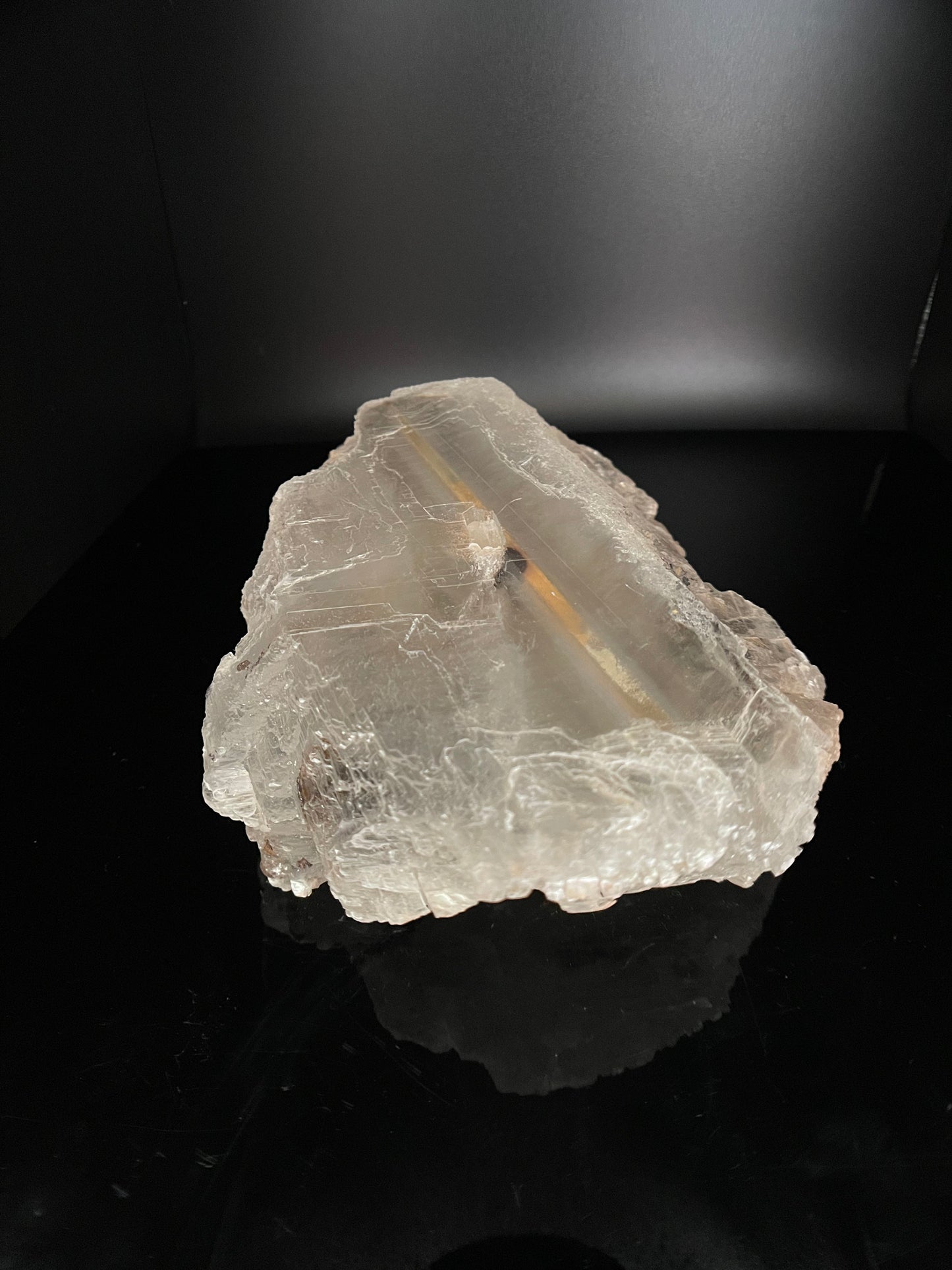 Poseidon Temple Selenite (with Limonite) 831g