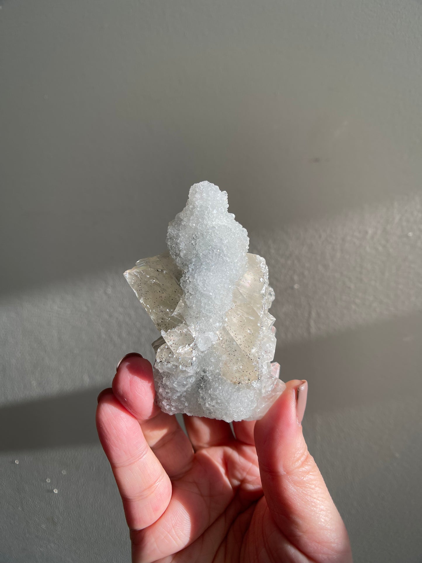 Chalcedony Stalactite and Apophyllite 111.4g