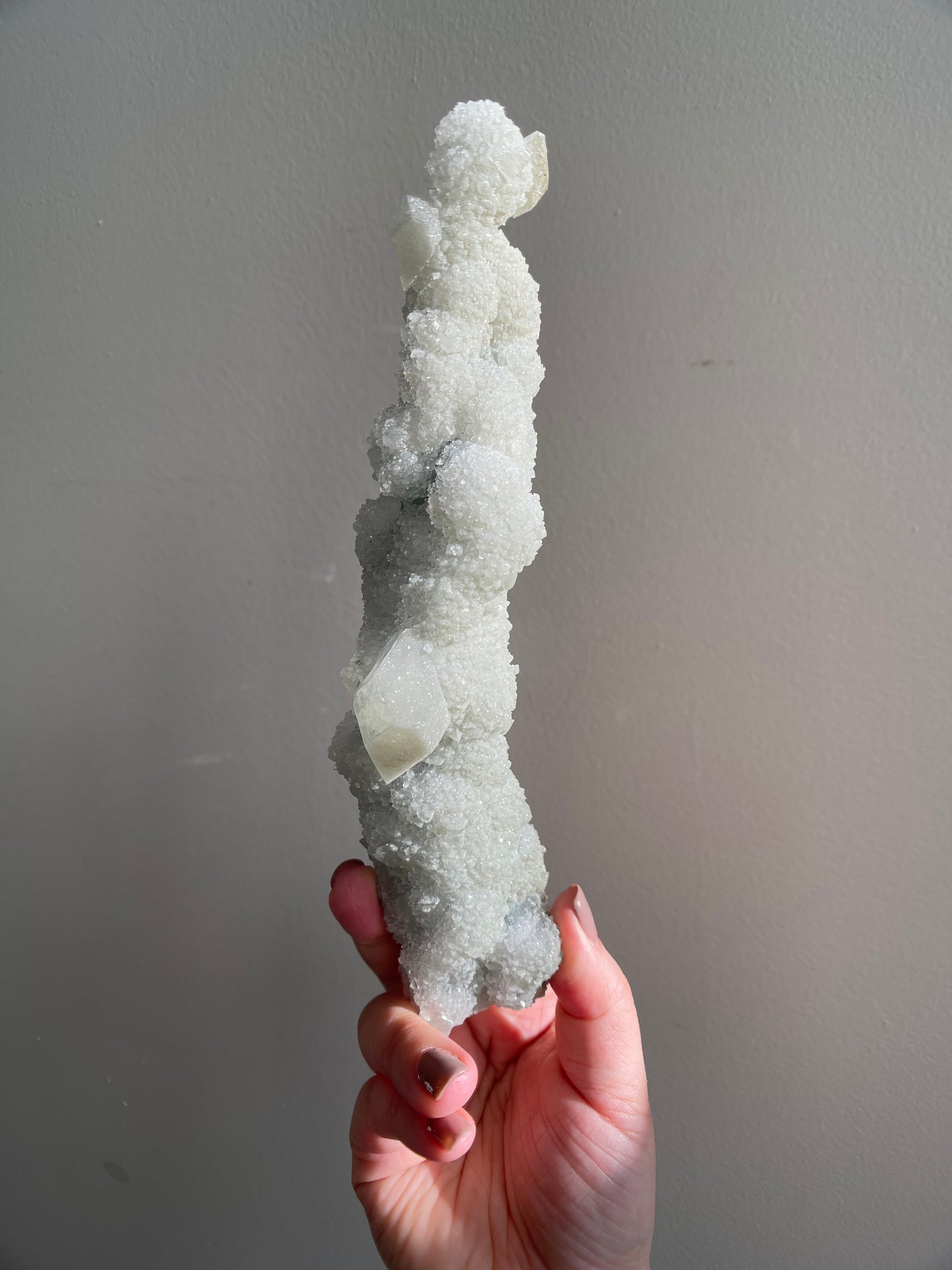 Chalcedony Stalactite and Apophyllite 353.7g