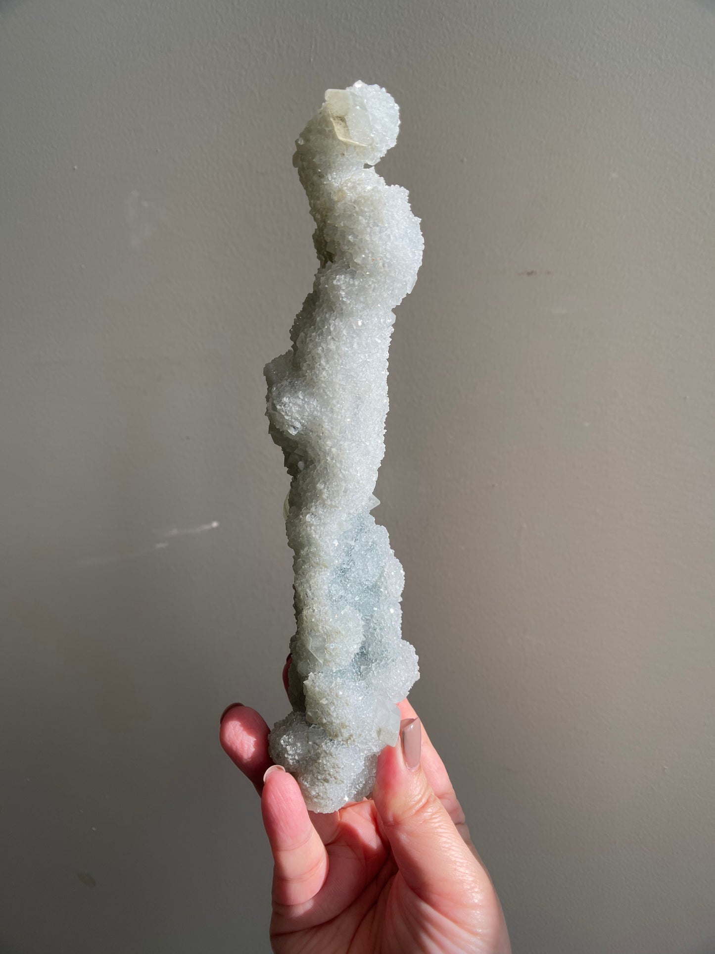 Chalcedony Stalactite and Apophyllite 353.7g