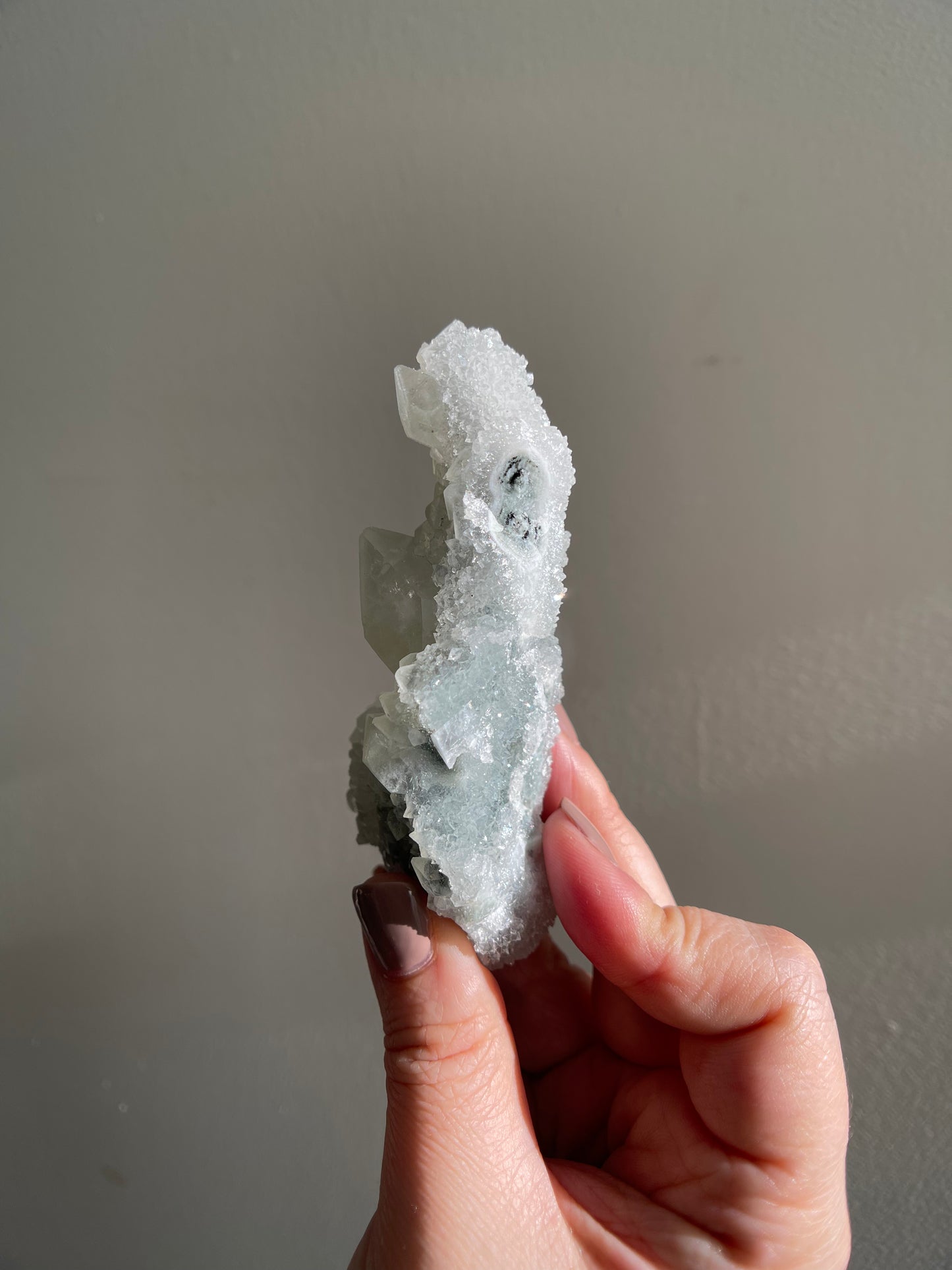 Chalcedony Stalactite and Apophyllite 98.2g