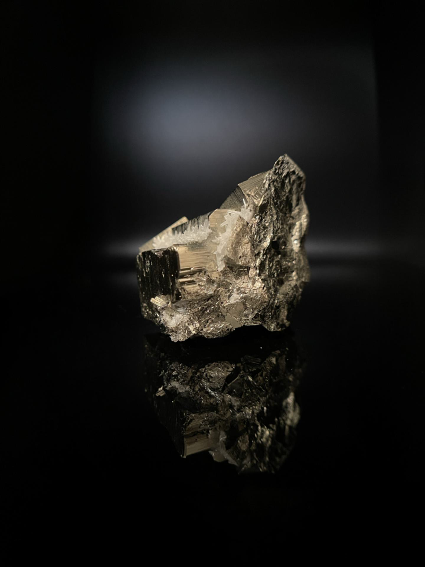 High-Grade Peruvian Pyrite with Quartz 261g