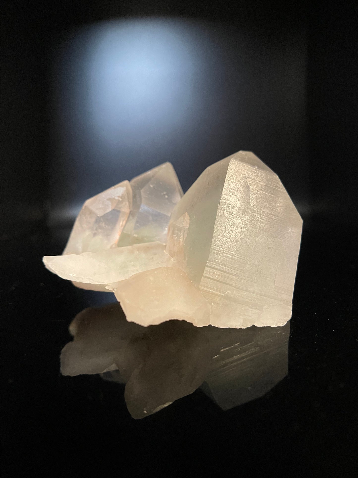 White Himalayan Quartz with Green Phantom 155g