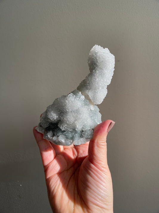 Chalcedony Stalactite and Apophyllite 314g