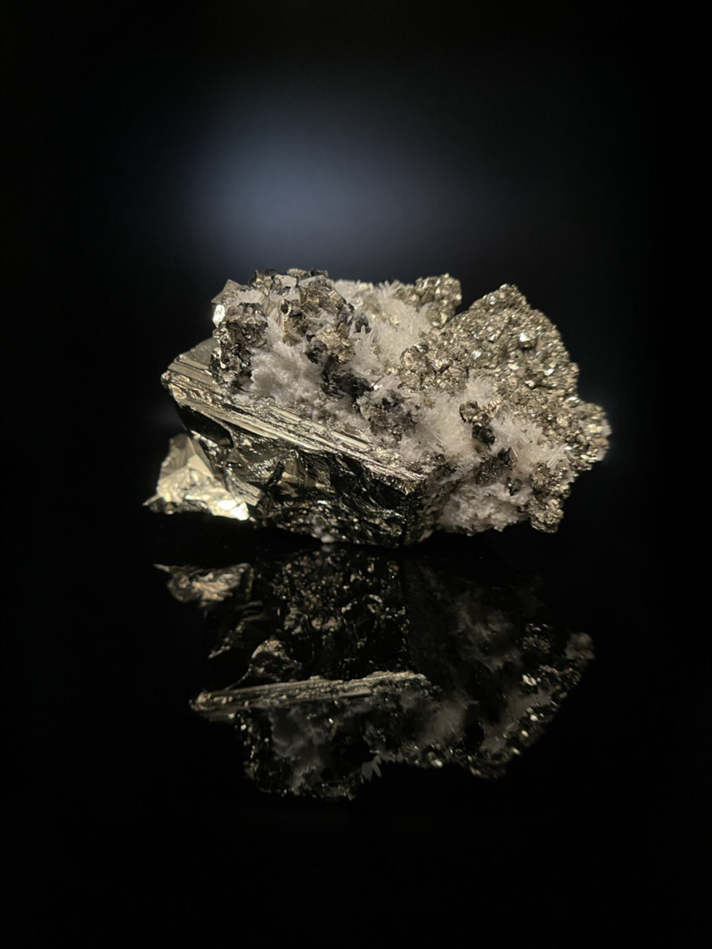 High-Grade Peruvian Pyrite with Quartz 758g